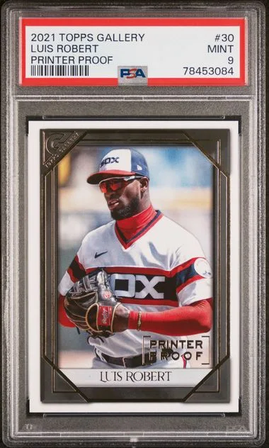 2021 Topps Luis Robert Gallery Printer Proof #30 card image