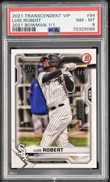 2021 Topps Luis Robert Transcendent VIP 2021 Bowman #94 card image