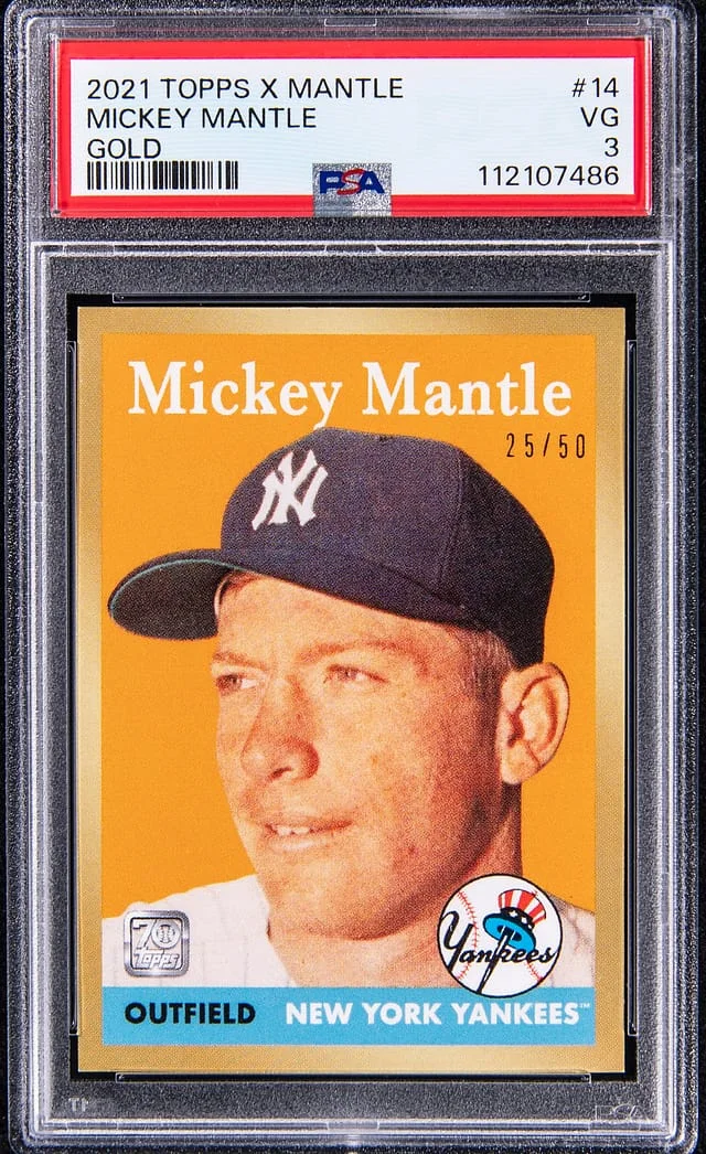 2021 Topps Mickey Mantle X Collection #14 card image