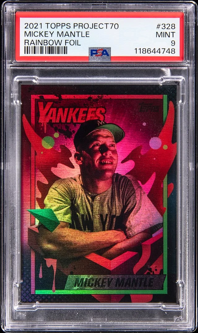 2021 Topps Mickey Mantle Project70 Rainbow Foil #328 card image
