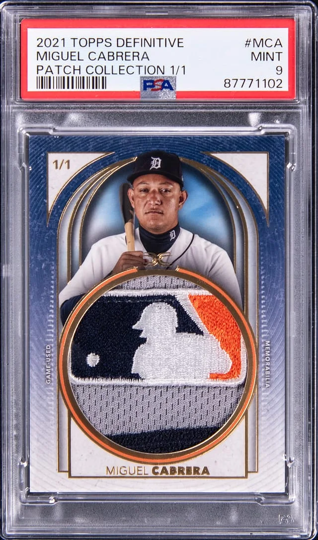 2021 Topps Miguel Cabrera Game-Used Definitive Patch Collection #DPC-MCA card image