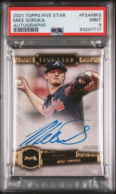 2021 Topps Mike Soroka Five Star Autographs #FSAMKS card image