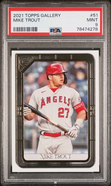 2021 Topps Mike Trout Gallery Rainbow Foil #51 card image
