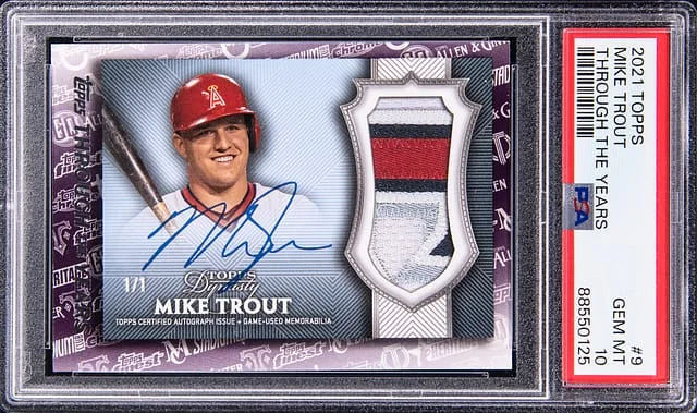 2021 Topps Mike Trout Through The Years #9 card image