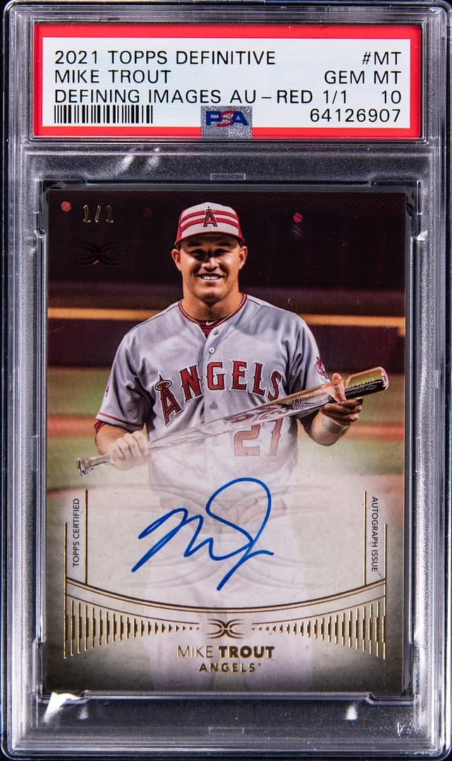 2021 Topps Mike Trout Diamond Icons Autographs #DIA-MT card image