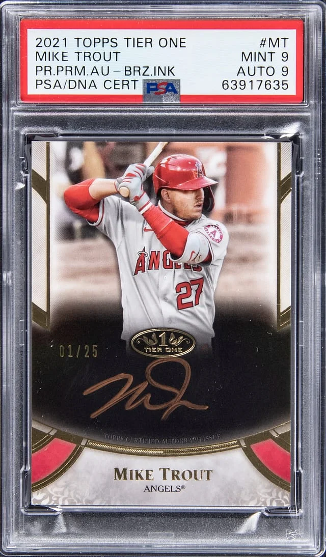 2021 Topps Mike Trout Japan Edition Autographs Red #MT card image