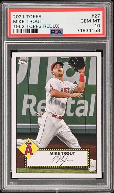 2021 Topps Mike Trout 1952 Topps Redux #T52-27 card image