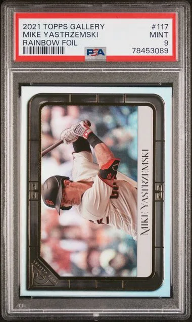 2021 Topps Mike Yastrzemski Gallery Rainbow Foil #117 card image