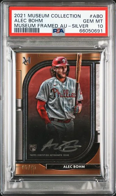 2021 Topps Museum Collection Alec Bohm Museum Framed Autographs #ABO card image
