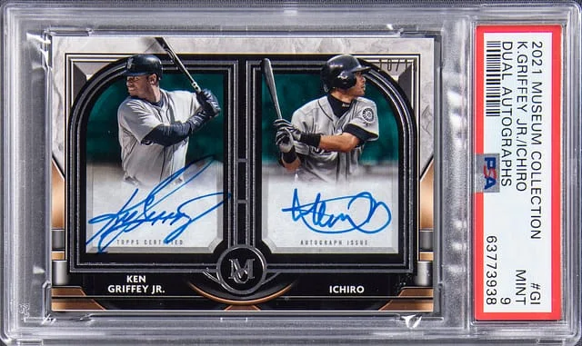 2021 Topps Museum Collection Ken Griffey Jr./Ichiro Dual Autographs #DA-GI card image