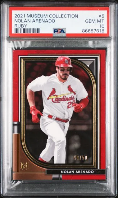 2021 Topps Museum Collection Nolan Arenado Ruby #5 card image