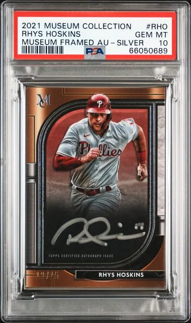2021 Topps Museum Collection Rhys Hoskins Museum Framed Autographs #RHO card image