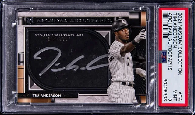 2021 Topps Museum Collection Tim Anderson Archival Autographs #AA-TA card image