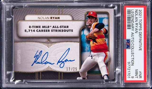 2021 Topps Nolan Ryan Definitive Legendary Autograph Collection #LAC-NR card image