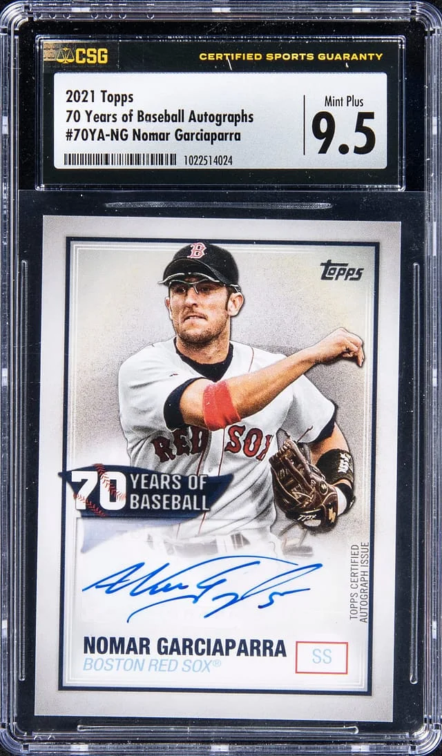 2021 Topps Nomar Garciaparra 70 Years of Baseball Autograph #70YA-NG card image