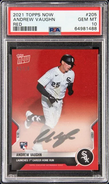 2021 Topps Now Andrew Vaughn Red #205 card image