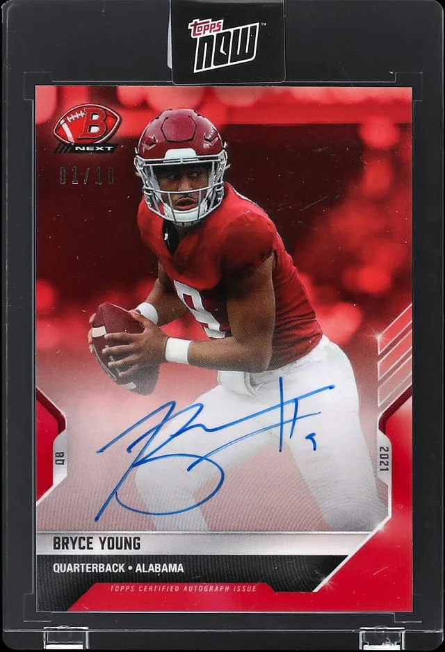 2021 Topps Now Bryce Young Bowman Next #30 card image