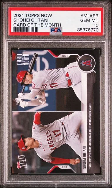 2021 Topps Now Card Of The Month M-APR Shohei Ohtani #no-number card image