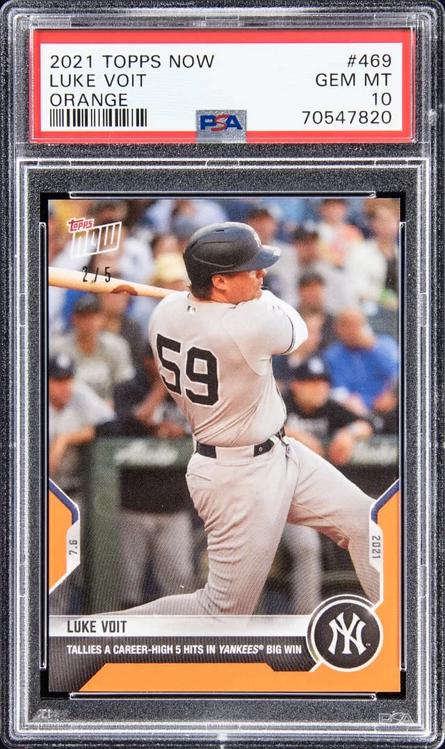 2021 Topps Now Luke Volt Orange #469 card image