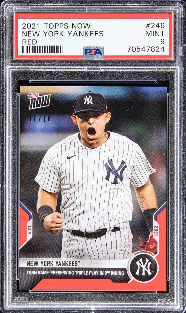2021 Topps Now New York Yankees Red #245 card image