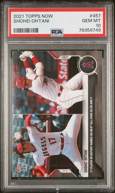 2021 Topps Now Shohei Ohtani #457 card image