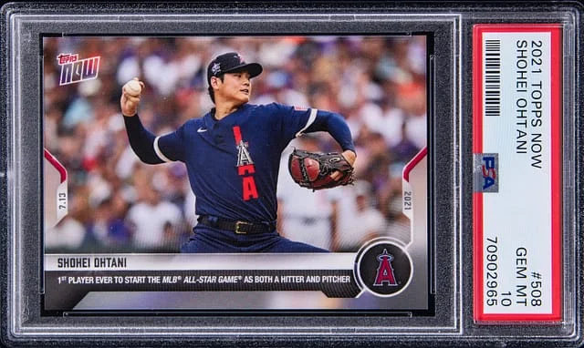 2021 Topps Now Shohei Ohtani #508 card image