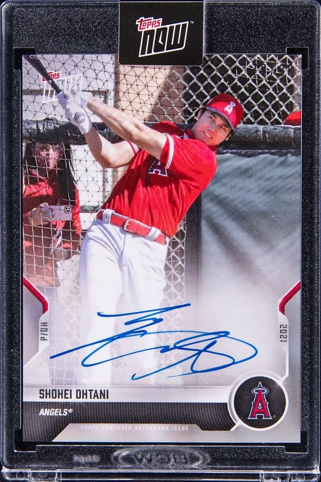 2021 Topps Now Shohei Ohtani Autograph #OD-166A card image