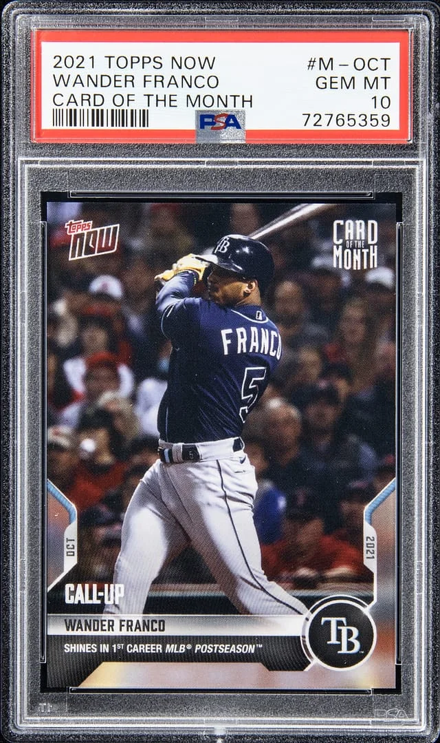 2021 Topps Now Wander Franco Card of the Month #M-OCT card image