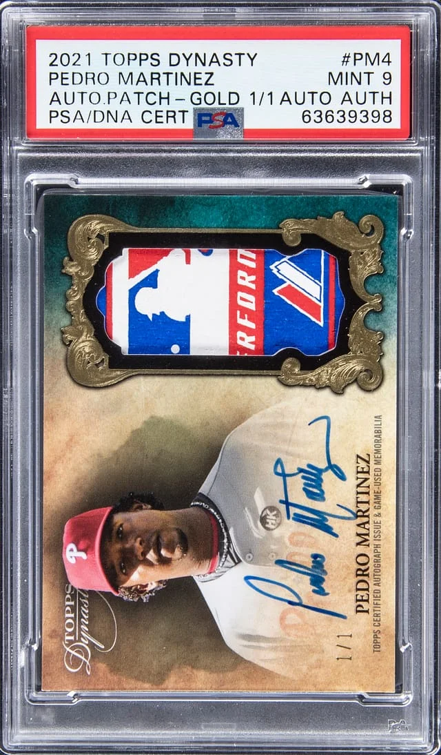 2021 Topps Pedro Martinez Dyansty Autograph Patch Gold #DAP-PM4 card image