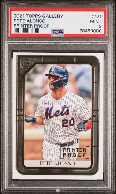 2021 Topps Pete Alonso Gallery Printer Proof #171 card image