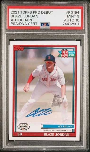 2021 Topps Pro Debut Blaze Jordan Autograph #Pd194 card image