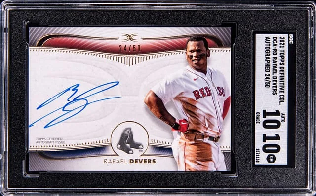 2021 Topps Rafael Devers Definitive Collection Autographed #DCA-RD card image