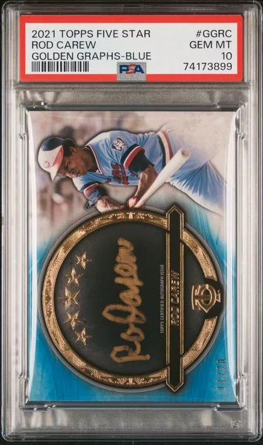 2021 Topps Rod Carew Five Star Golden Graphs #GGRC card image