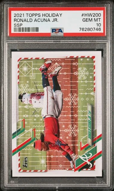 2021 Topps Ronald Acuna Jr. Holiday SSP #HW200 card image