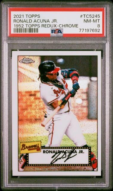 2021 Topps Ronald Acuna Jr. 1952 Topps Redux Chrome #Tc5245 card image