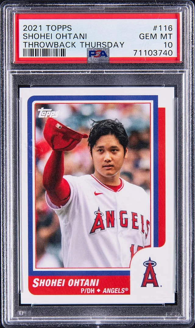 2021 Topps Shohei Ohtani Throwback Thursday #116 card image