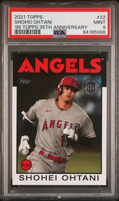 2021 Topps Shohei Ohtani 1986 Topps Baseball 35Th Anniversary #22 card image