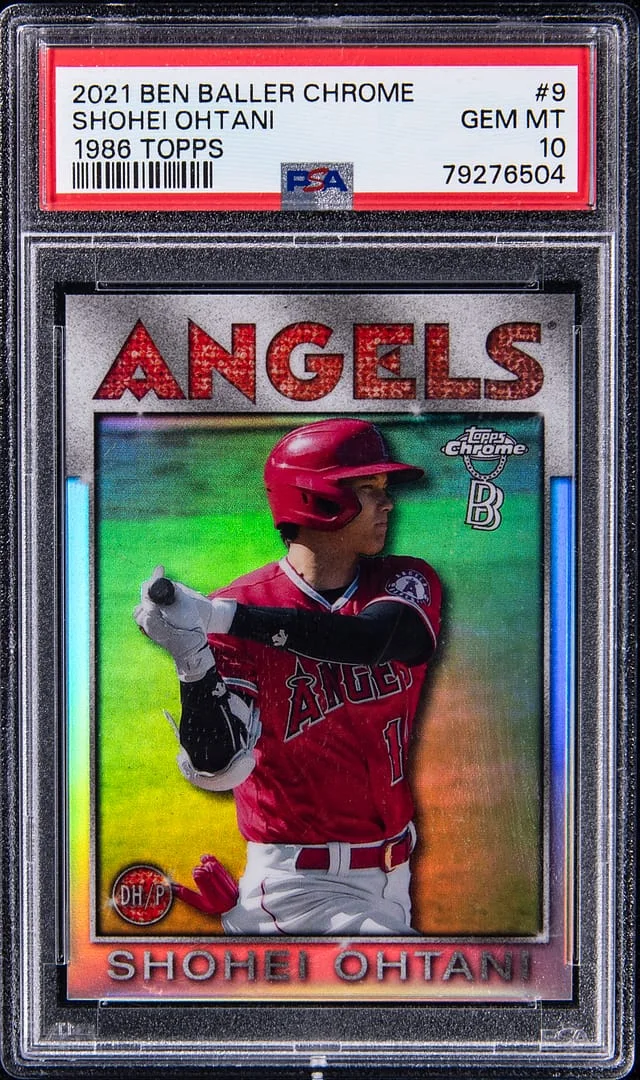 2021 Topps Shohei Ohtani Ben Baller Chrome 1986 Topps #264 card image