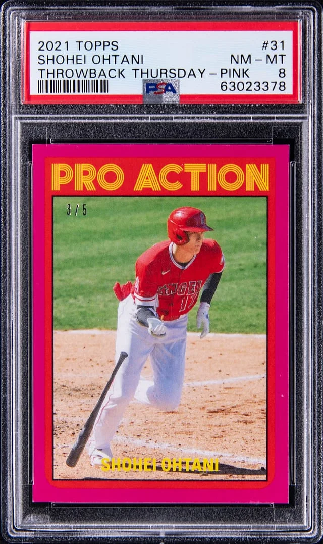2021 Topps Shohei Ohtani Throwback Thursday #31 card image