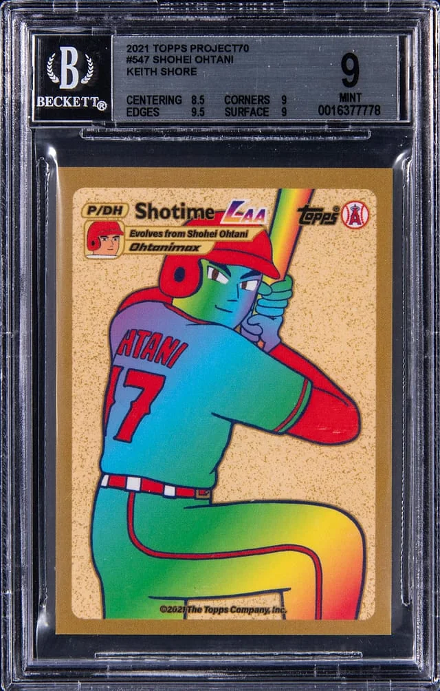 2021 Topps Shohei Ohtani Project 70 #547 card image