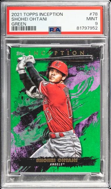 2021 Topps Shohei Ohtani Inception Green #78 card image