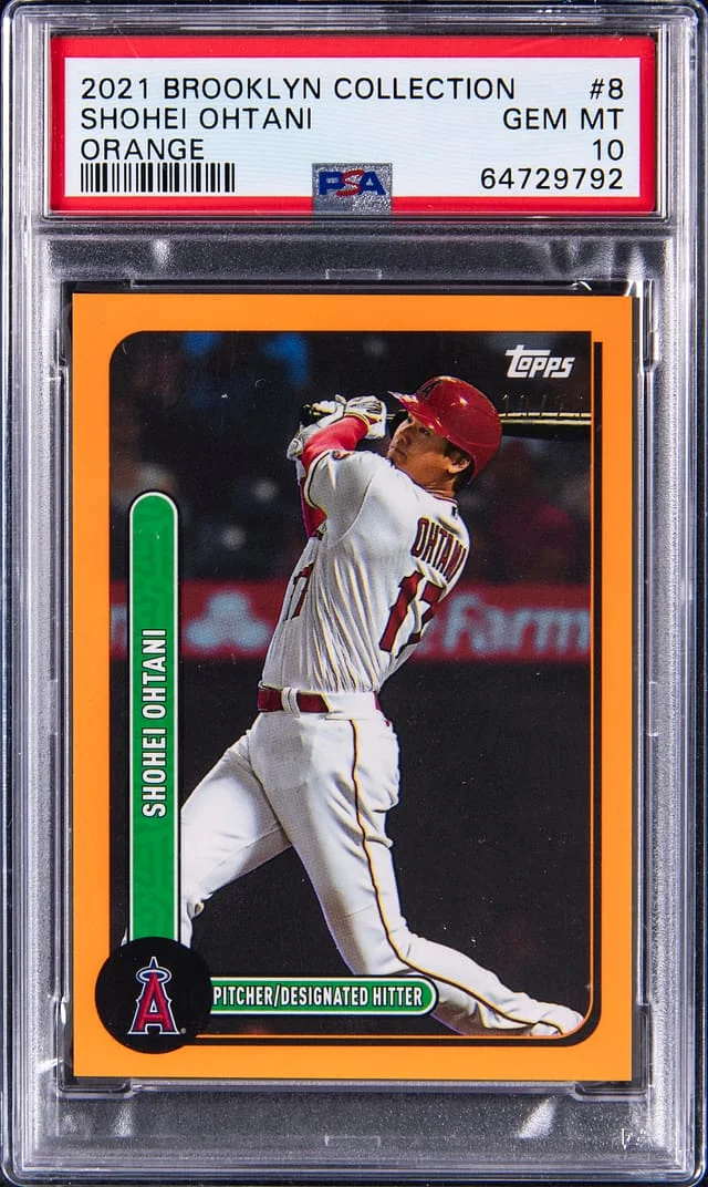 2021 Topps Shohei Ohtani Brooklyn Collection Orange #8 card image