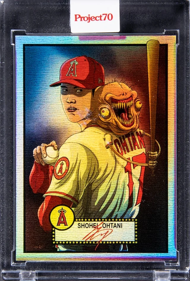 2021 Topps Shohei Ohtani Card - Alex Pardee - Topps Encased Project 70 #566 card image