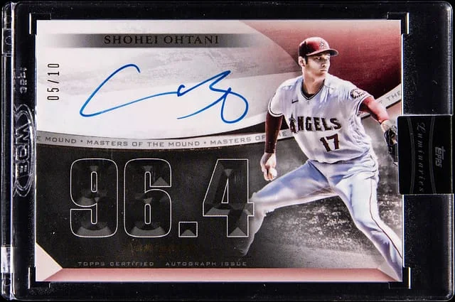 2021 Topps Shohei Ohtani Luminaries Masters of the Mound Autograph #MOM-SO card image