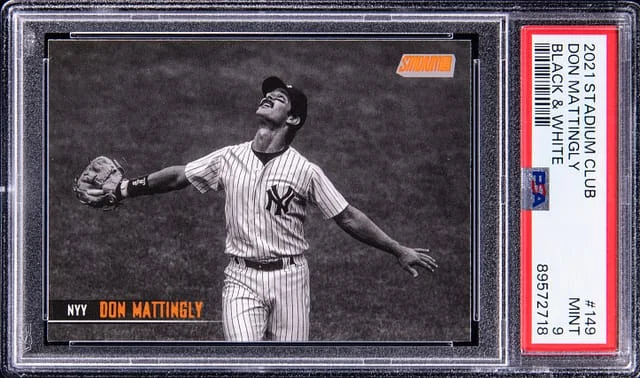 2021 Topps Stadium Club Don Mattingly Black & White #149 card image