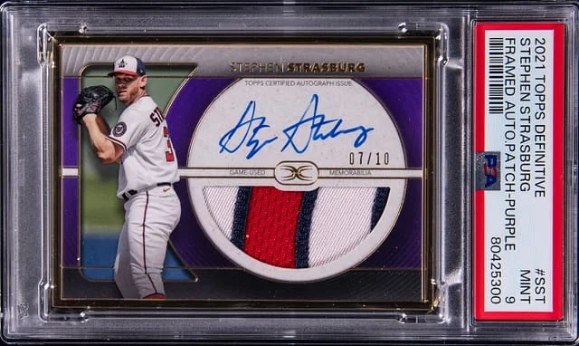 2021 Topps Stephen Strasburg Definitive Collection #FAC-SST card image
