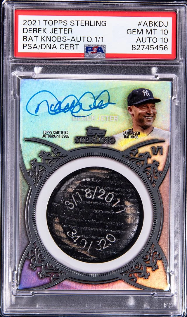2021 Topps Sterling Derek Jeter Bat Knobs Autographs #ABK-DJ card image