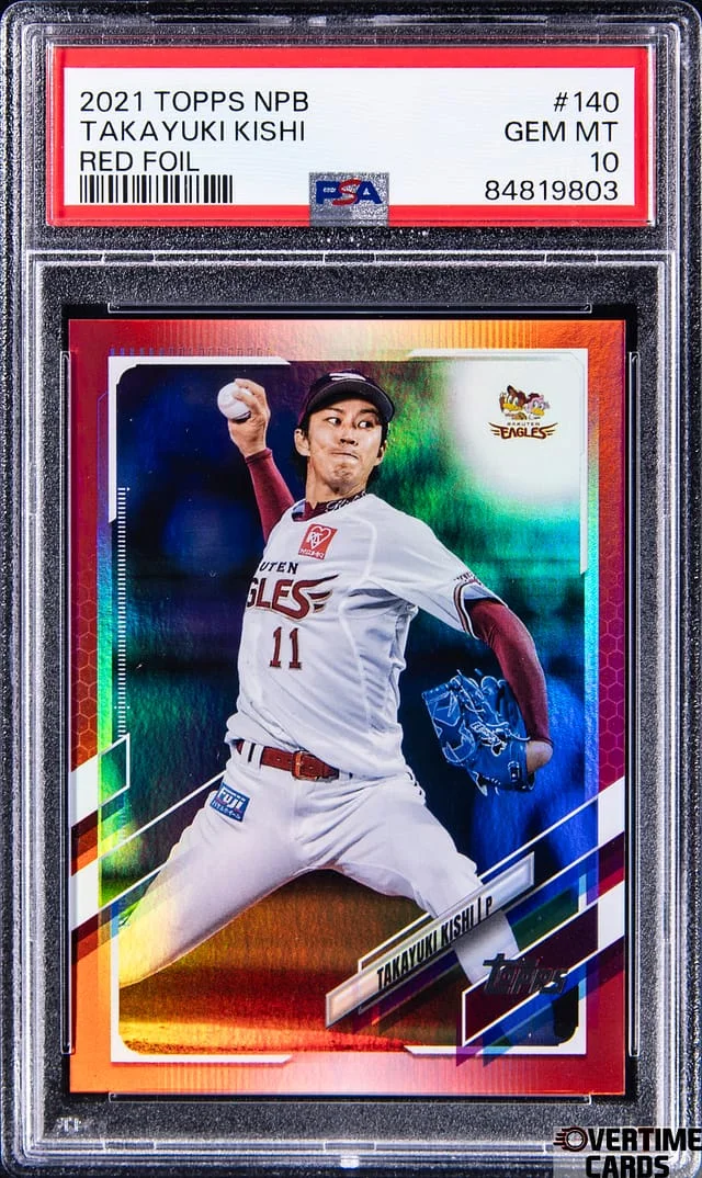 2021 Topps Takayuki Kishi NPB Red Foil #140 card image