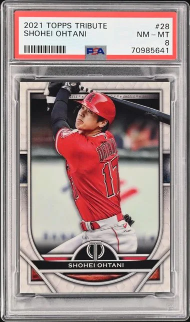 2021 Topps Tribute Shohei Ohtani #28 card image