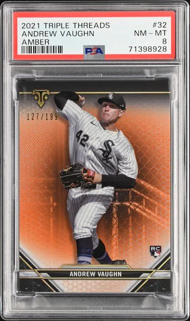 2021 Topps Triple Threads Andrew Vaughn Amber #32 card image